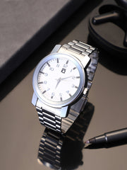 The Daily Round Watch - Metallic Silver