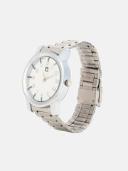 The Daily Round Watch - Metallic Silver