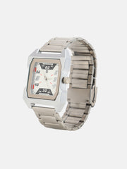 French Accent - The Blazer Square Watch - Metallic Silver
