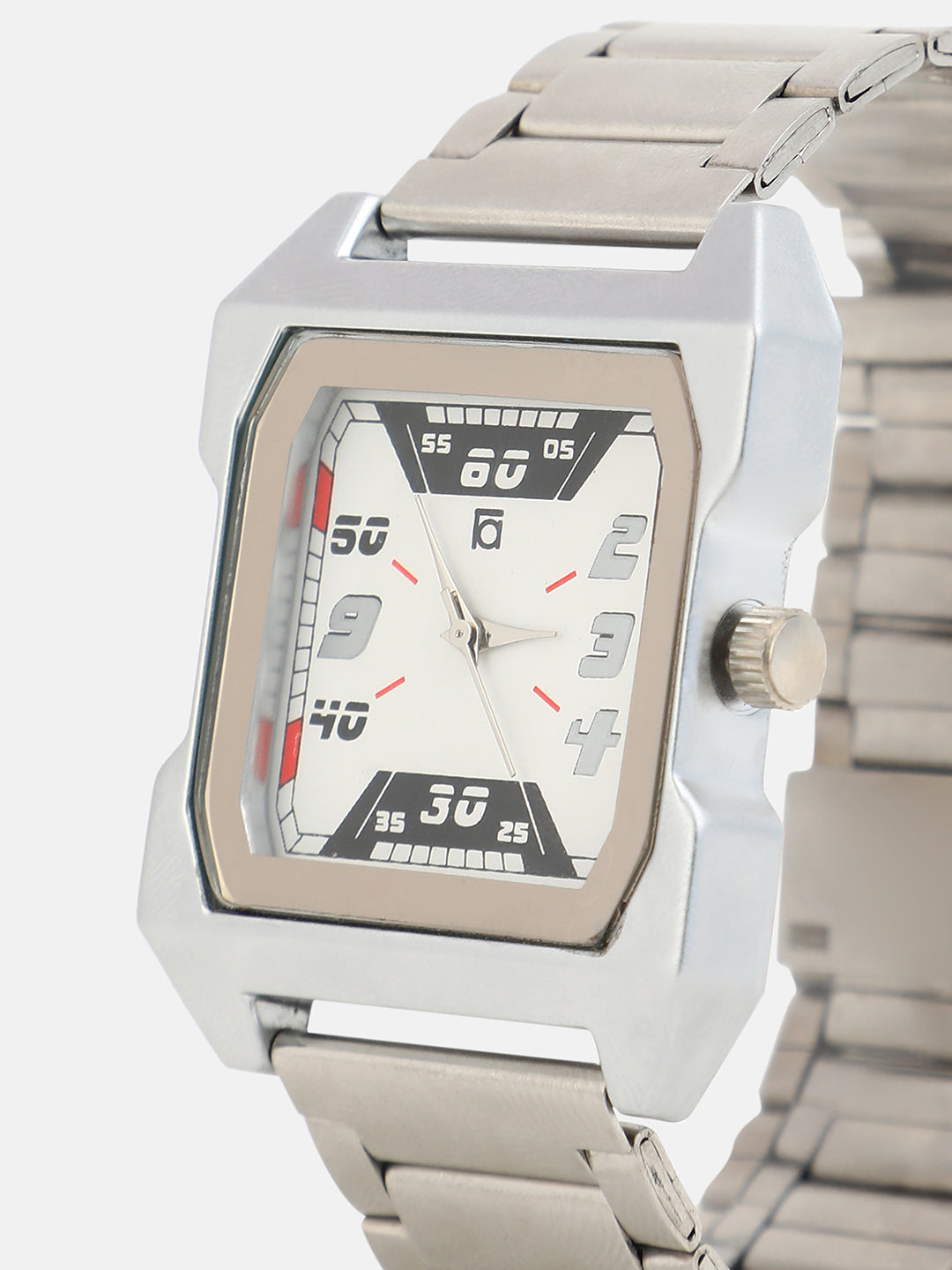 French Accent - The Blazer Square Watch - Metallic Silver