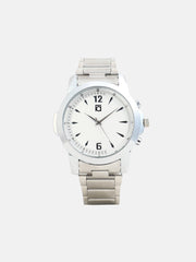 The Studio Round Watch - Metallic Silver