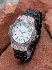 French Accent - The Torque Driftor Round Watch - Ivory White