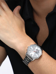 The Formula Chain Round Watch - Metallic Silver