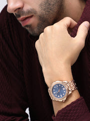 The Nocturne Round Watch - Rose Gold
