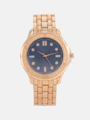 The Nocturne Round Watch - Rose Gold