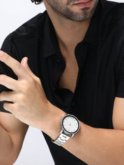 The Bijou Round Watch - Metallic Silver