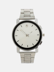 The Bijou Round Watch - Metallic Silver