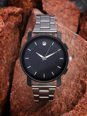 The Bijou Round Watch - Midnight Black