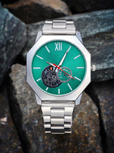 The Formula Chain Round Watch - Kelly Green