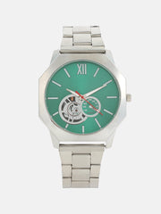 The Formula Chain Round Watch - Kelly Green