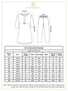 Vastramay - Girls' Maroon Embellished Kurta Pyjama Set