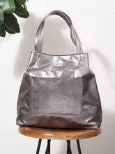 Silver Metallic Shopper Bag