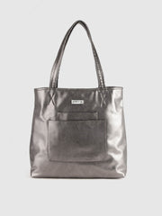 Silver Metallic Shopper Bag