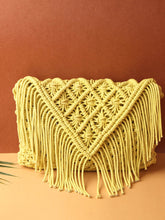 Lime Crochet Crossbody Handbag