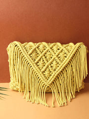 Lime Crochet Crossbody Handbag