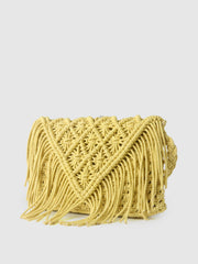 Lime Crochet Crossbody Handbag