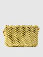 Lime Crochet Crossbody Handbag