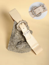 حزام أوفال بيجو المطاطي - أبيض عاجي