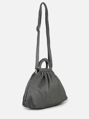 Textured Magnet Lock Duffel Bag