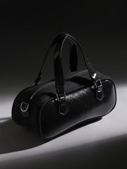 The Small Retro Bowling Bag - Onyx Black