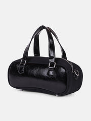 The Small Retro Bowling Bag - Onyx Black