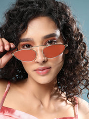 The Retro Malibu Cateye Sunglass - Califonia Gold