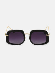 The Whimsical Oversized Sunglass - Onyx Black