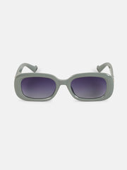 The Retro Cinema Rectangular Sunglass - Coin Grey