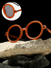 The Corsica Round Sunglass - Sienna Brown