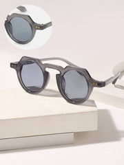 The Berlin Round Sunglass - Charcoal Grey