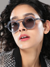 The Berlin Round Sunglass - Charcoal Grey