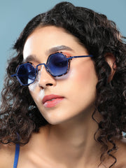 نظارة شمسية سداسية الشكل من فلويد سيركسكور - أسود أونيكس