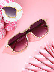 Haute Sauce - The Cyborg Wayfarer Sunglass - Amethyst Purple