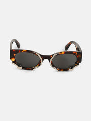 The Viperis Oval Sunglasses - Coffee Brown