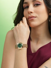 ساعة دائرية منقطة - ذهب كاليفورنيا