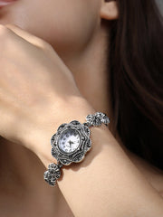 ساعة أكواليث الدائرية - فضة الكأس