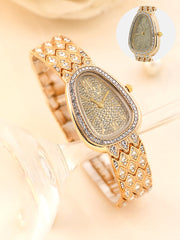 Haute Sauce - The Bijou Ophidian Oval Watch - California Gold