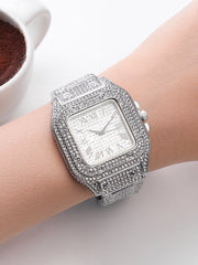 ساعة بيجو رومان سكوير - فضي معدني