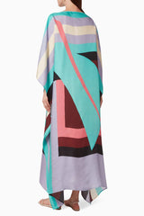 Modestt - Pastel Silk Crepe Kaftan