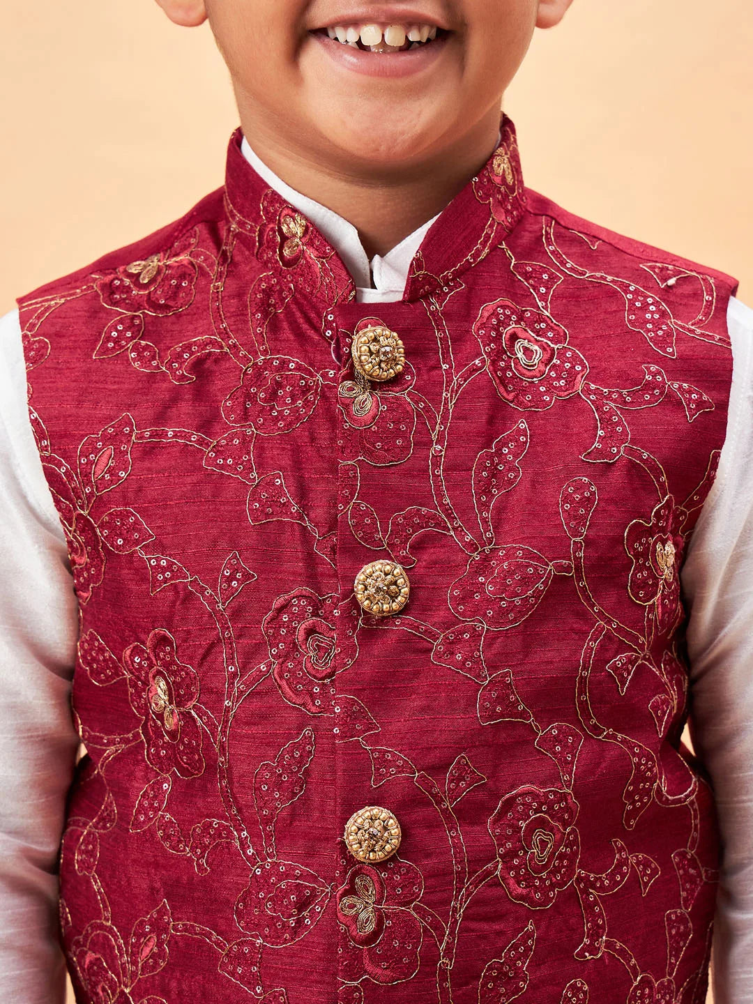 Vastramay - Boys' Maroon Jacket Only