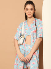 Printed Top With Shorts Shurg