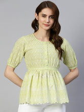 المرأة Chikankari العمل الإمبراطورية الأعلى