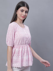 بلوزة Chikankari Work Empire للسيدات