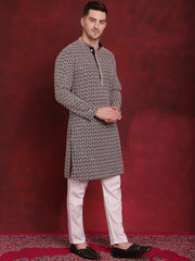 Jompers - Sequin Embroidered Pure Cotton Kurta with Pyjamas