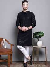 Jompers - Sequin Embroidered Pure Cotton Kurta with Pyjamas
