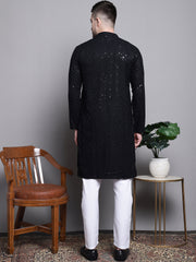 Jompers - Sequin Embroidered Pure Cotton Kurta with Pyjamas