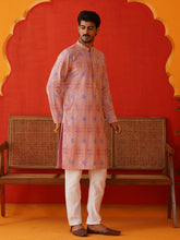 Embroidered Staight Kurta Pajama Set For Men
