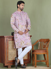 طقم كورتة مستقيمة مطرزة بالزهور (JOKP 5156 بنفسجي)