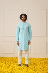 Jompers - Men's Sky Embroidered Kurta Payjama Sets