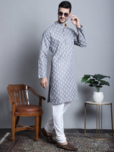 Jompers - Men's Cotton Floral printed kurta Pyjama